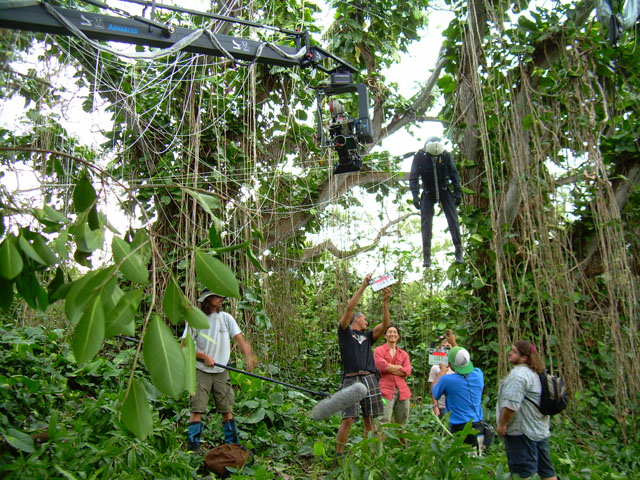Panther Crane Lost Season 3 Jungle Shoot With Naomi, Jin and Hurley