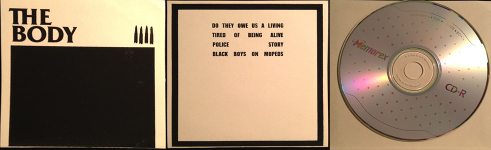 The Body - 2008 Tour CDr